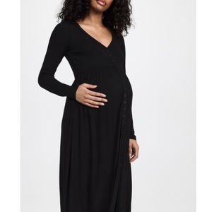 HATCH MATERNITY black “the softest nursing dress”